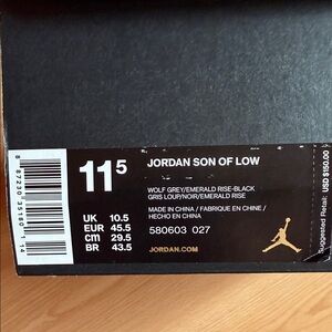 Jordan Son of Low - Wolf Grey and Black